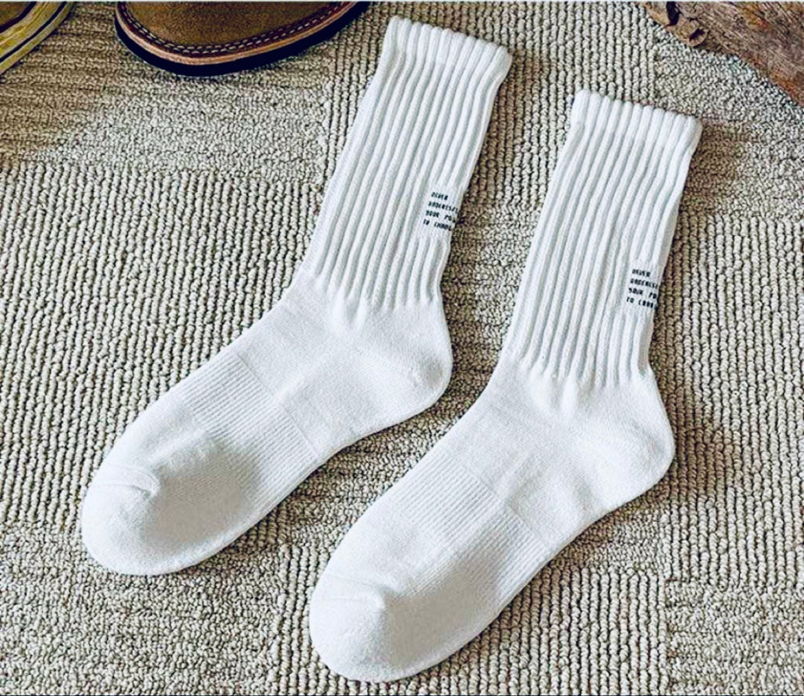 Socken Creamy White